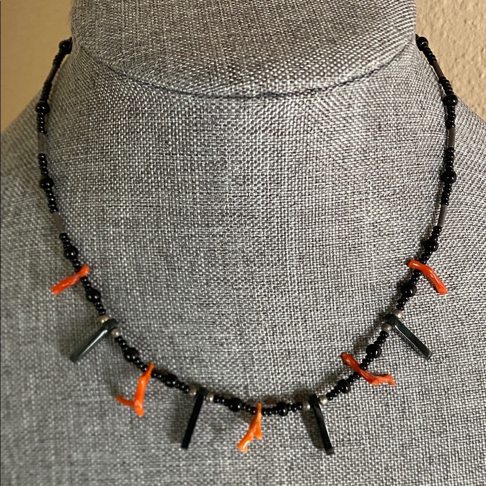 Genuine Coral Necklace – 16” – Artisan Style